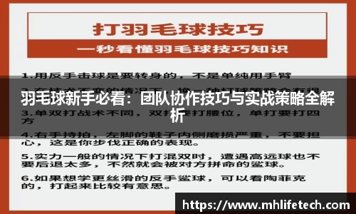羽毛球新手必看：团队协作技巧与实战策略全解析